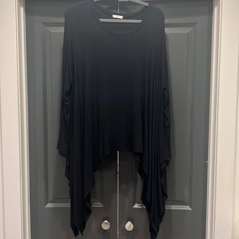 Black Flowy Shirt